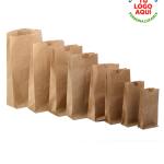 Bolsas Kraft de 1/2 Libra (7x14x4) Paqx100Und/Paqx1000Und